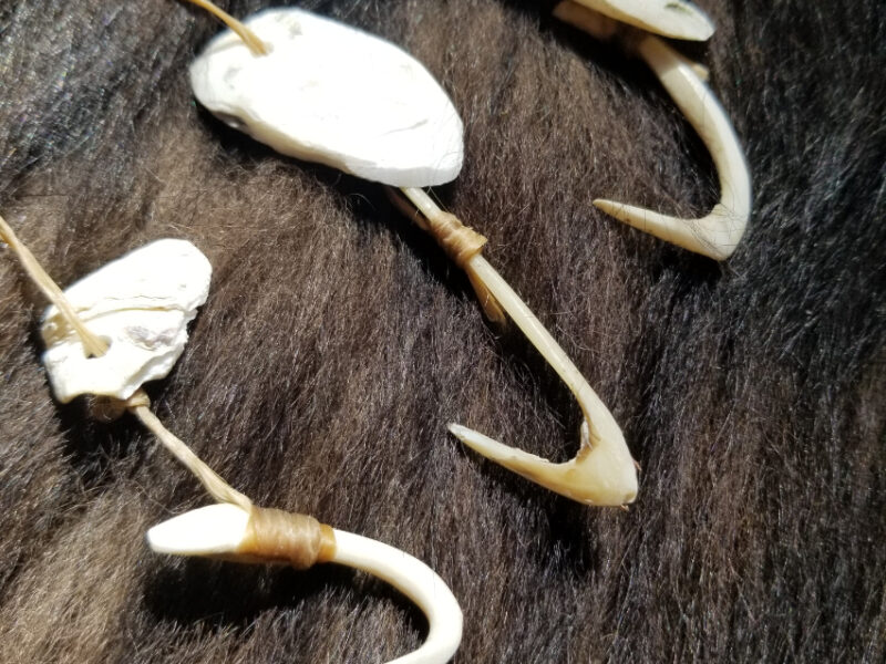 Bone fish hooks and spinners